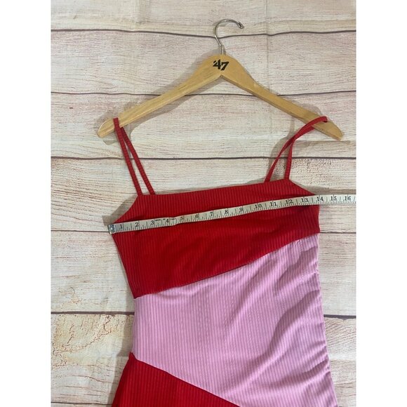 Revolve More To Come Women's Pink, Red Cami Mini Dress - Small - Picture 6 of 14